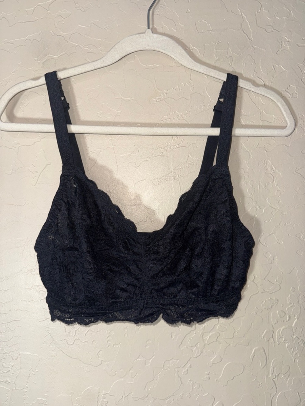 Cosabella black lace bralette Hooke and eye closure size medium